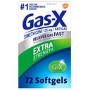 Gas-X Extra Strength Gas Relief Softgele mit Simethicone 125 mg für Bloating Relief - 72 Zähler