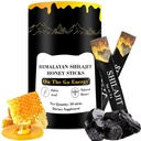 Shilajit Honey Sticks, Himalaya Shilajit Honey Sticks, Pure Himalaya Resin, Honey & Saffron, 30 Hohe Absorptions-Sticks für Energie, Kraft & Kognitive Unterstützung
