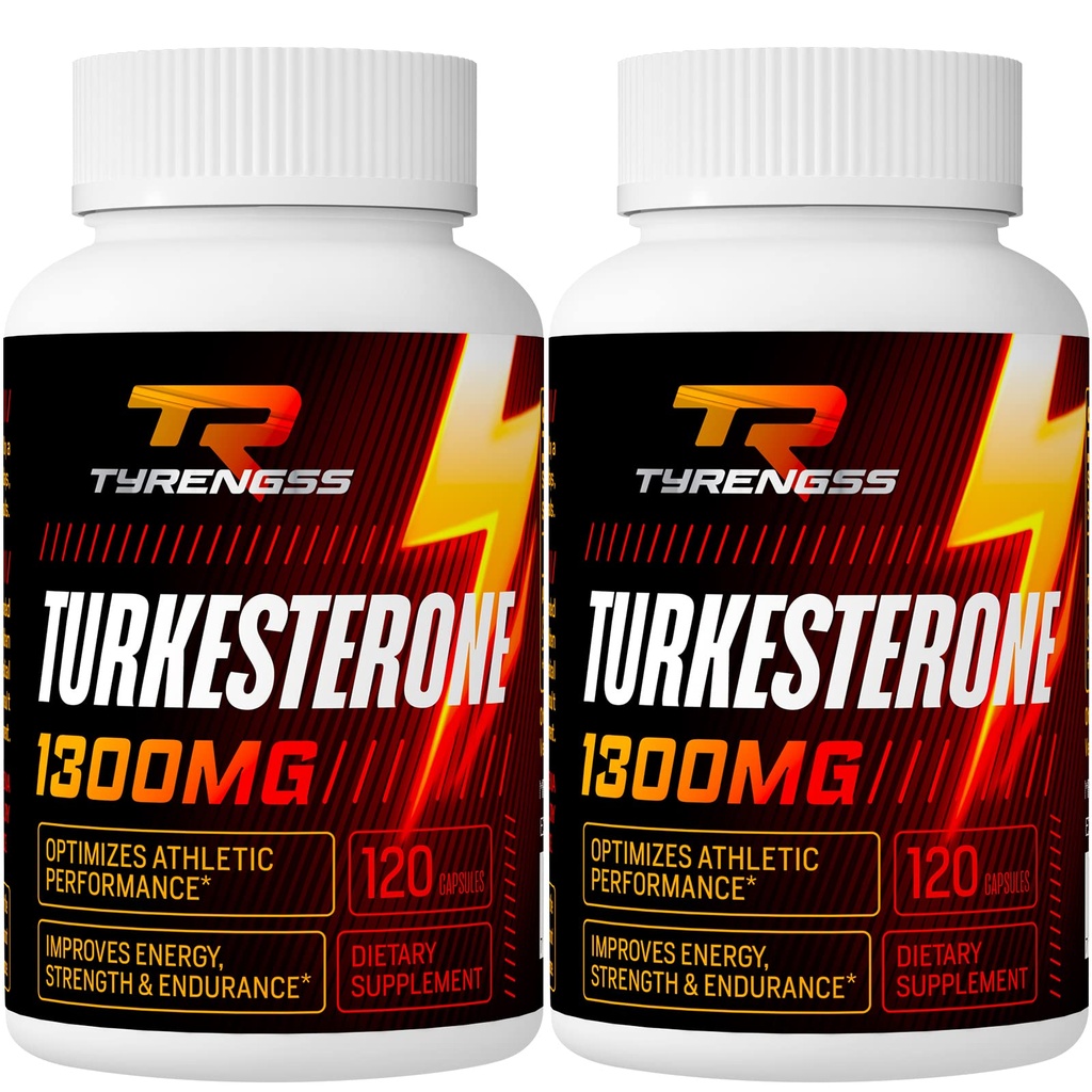 Turkesterone Supplement 1300mg Ultra High Strength (Ajuga Turkestanica Extrakt Std. bis 20% Turkesterone), für sportliche Leistung & Muskelmasse,240 Kapseln