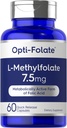 Carlyle L Méthylfolate 7,5 mg 60 Capsules Optimisé et activé Non-OGM, sans gluten Folate de méthyle, 5-MTHF
