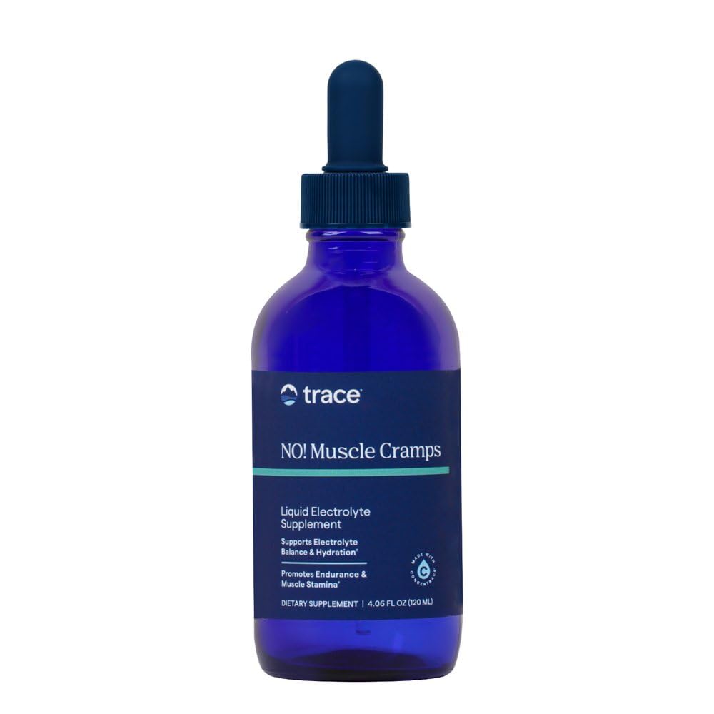 Trace Minerals NO! Muskelkrämpfe - Ergänzung für gesunde Muskelfunktion - Flüssige Ergänzung - Elektrolyt Balance - Endurance & Energy - Sugar-Free - 4.06 fl oz (60 Servietten)