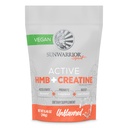 Sunwarrior Creatine HMB Monohydrate Powder Muscle Recovery, 240g Pre Workout Supplement für Männer und Frauen, Micronized Leucine Recovery Supplement Unflavored 30 Servietten