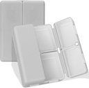 FYY Daily Pill Organizer, 7 Komponenten Tragbare Pille Fall Reisen Pille Organizer,[Folding Design] Pille Box für Geldbeutel, um Vitamine zu halten, Kaffee Leberöl, Ergänzungen und Medikamente-Grau
