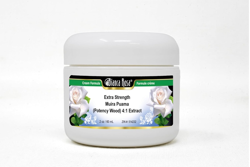 Bianca Rosa Extra Strength Muira Puama (Potency Wood) 4:1 Extraktcreme (2 oz, ZIN: 514232) - 3 Pack