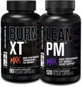 Jacked Factory Burn-XT Max - Thermogenic Fat Burner & Appetite Suppressant (90 Kapseln) & Lean PM Max High-Performance Weight Loss, Fat Burner, & Appetite Suppressant (120 Kapseln)