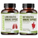 Lung Health & Immune Support Supplément - Lung Cleanse et Detox avec des vitamines d'immunité pour de meilleurs poumons, la défense immunitaire, les poumons clairs et la respiration profonde incluant Quercetin et Cordyceps. Approvisionnement en deux mois
