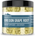 Éléments terriens Oregon Racine de raisin 200 Capsules, pures et non diluées, sans additifs