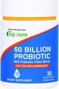 Probiotics 60 Billion CFU - 10 Strains + Bio-Präbiotika - Immun-, Verdauungs- und Gut-Gesundheit - Unterstützt okziale Verstopfung, Durchfall, Gas & Bloating - für Frauen & Männer - 30ct