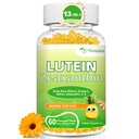 Lutéine 20 mg avec Gummies Zeaxanthin, Lutéine et Suppléments Zeaxanthin avec Vitamines oculaires C, E, Bilberry pour la santé des yeux - 60Cts