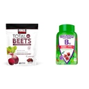 Facteur de force Betteraves totales Porcs avec extrait de betteraves et de graines de raisins Plus Vitafusion B12 Gummies, 90 Comte Cherry Flavor