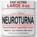Neuropathy Nerve Relief Cream - Fast Acting Max Relief für Füße Beine Zehen Rücken - Ultra Strength Menthol Arnica Aloe Vera MSM, Beruhigende natürliche Nerve Comfort Relief, Paraben-Free 4 Oz