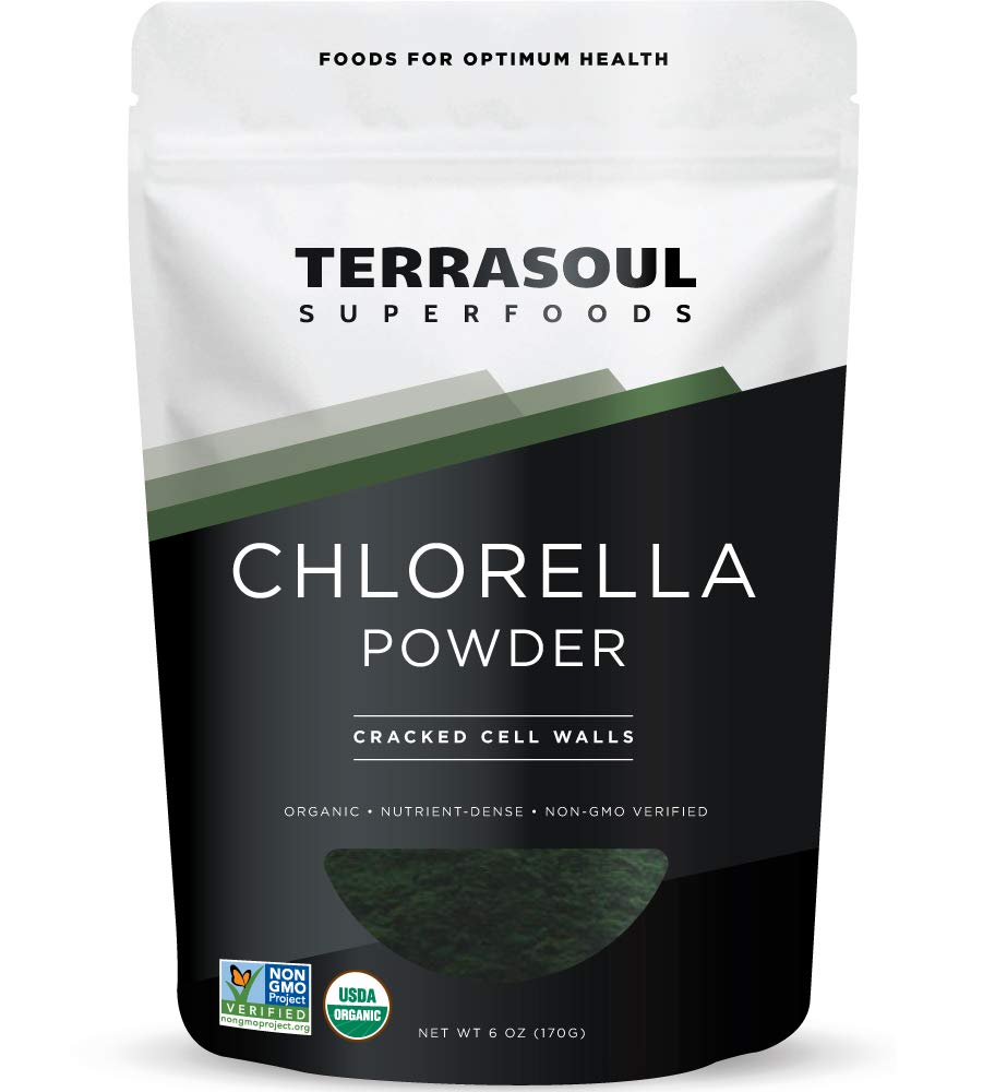 Terrasoul Superfoods Bio Chlorella Pulver (Cracked Cell Walls), 6 Unzen