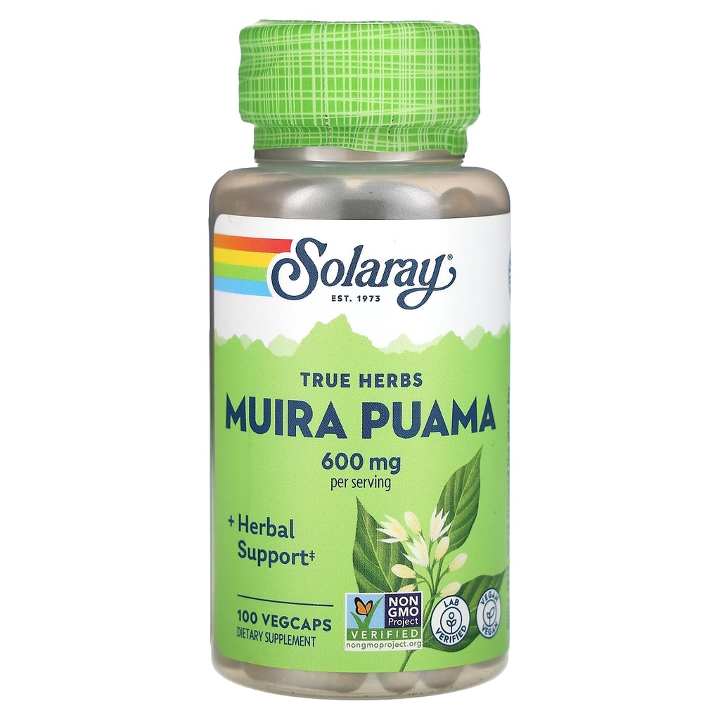SOLARAY Muira Puama - 300 mg - 100 gélules