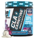 BPI Sports CLA+Carnitine – CLA L Carnitine et acide linoléique – L supplément carnitine pour perte de poids, métabolisme et muscle maigre – sans caféine – raisins – 50 portions – 12,34 oz