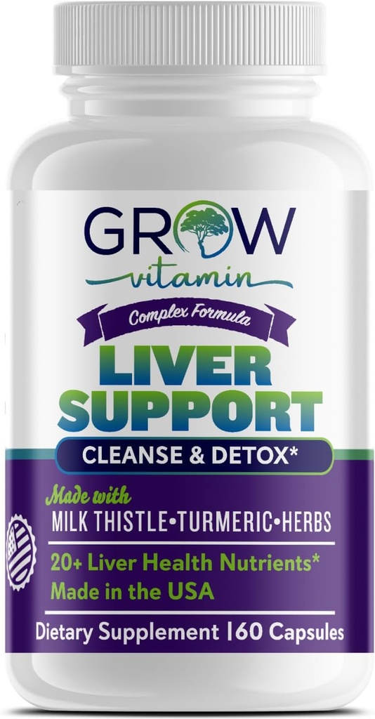 Vitamin Liver Cleanse Detox Capsules w/Unique Mischung aus Milchdistel, Artichoke & Dandelion Extract - Liver Supplement Includes Turmeric, Beetroot & Choline - 60 Kapseln
