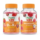 Lebensfähiges Vitamin D3 + Vitamin K2 Kinder + Magnesium Kinder, Gummi Bundle - Große Verkostung, Vitaminergänzung, Glutenfrei, GVOfrei, Kaugummi