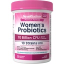 NewRhythm Probiotiques pour femmes, Prébiotiques organiques, 70 milliards CFU 10 souches, Probiotiques vaginaux pour la santé urinaire et digestive, 30 capsules véganes, pas de ballonnement