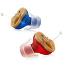 Premium Digital Hörgeräte für Senioren - Invisible in Canal (CIC) In-Ear Mini Sound Enhancer Set, Near-Invisible, Noise Cancelling, Personal Sound Hearing Amplifier - Pair - MZ-21