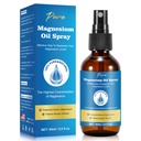 Reines Magnesiumöl Spray,Magnesiumspray,Magnesiumöl für Füße, Magnesiumglasflasche,2 fl oz/60ml, einfach zu absorbieren und zu verwenden
