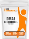BulkSupplements.com DMAE Bitartrate Powder - Dimethylaminoethanol Bitartrate, DMAE Supplement - Unflavored & Glutenfrei, 350mg pro Servierung, 500g (1.1 lbs) (Pack von 1)