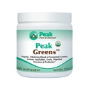 Peak Pure & Natural Peak Greens unterstützen pH Balance und Alkalinität | Superfood Green Drink Powder | Mischung aus gefruchteten Grass, Gemüse, & Obst | Verdauungsenzym & Probiotic Powder