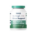 NYO3 28000mg Thistle de lait 70:1 Extrait 400mg avec Curcumine et Artichaut, 83% Silymarin, 60 jours d'approvisionnement, supplément à base de plantes pour le foie nettoyer la désintoxication et la réparation, antioxydant support, non-OGM