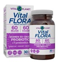 Vital Planet - Vital Flora Women Over 55 Daily Probiotic, 60 Billion CFU, Diverse Strains, Organic Prebiotics, Vaginal und Immununterstützung, Verdauungs-Gesundheitsprobiotika für Frauen 30 Kapseln