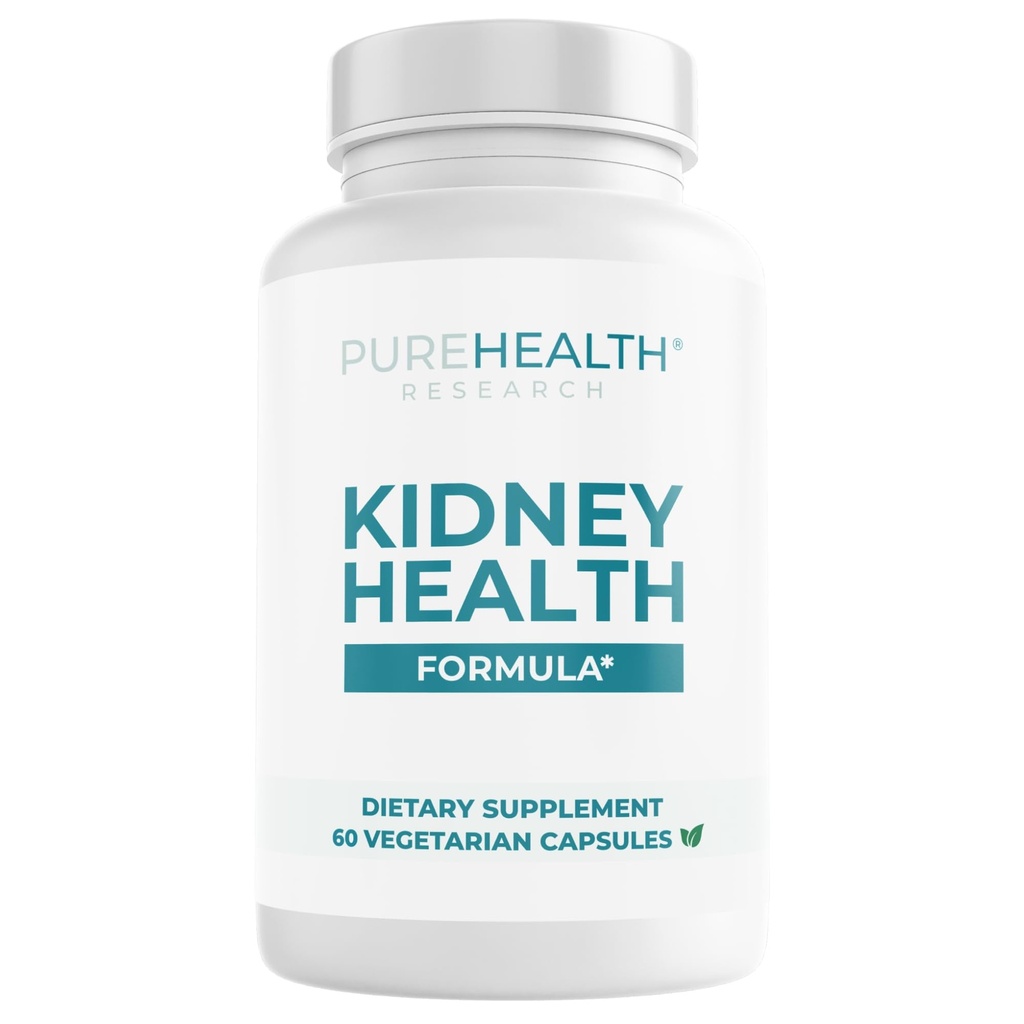 RECHERCHE SUR LA PUREHEALTH Formule de santé rénale - Solution complète de nettoyage du rein à partir des pierres rénales efficaces Dissolver avec Chanca Piedra Stone Breaker pour le soutien ultime au rein - 1 bouteille
