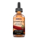 Vitamin B12 Sublingual Liquid Drops - Methylcobalamin, VIT B 12 unterstützt Energie, Max Absorption, 3000mcg pro Servierung, 60 Servierungen, Non-GMO, Vegan Friendly, Hergestellt in den USA