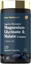 Tahoe Nutritionals Magnesium Glycinate und Malate Complex | mit Vitamin D3 | 120 Kapseln | Superior Absorption | Non-GMO und glutenfreie Formel
