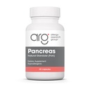 Groupe de recherche sur l'allergie Supplément de porc pancréas - Pancréas Glandulaire naturel, 425mg Enzymes pancréatiques, Enzymes digestifs Amylase, Protase - 60 Compte