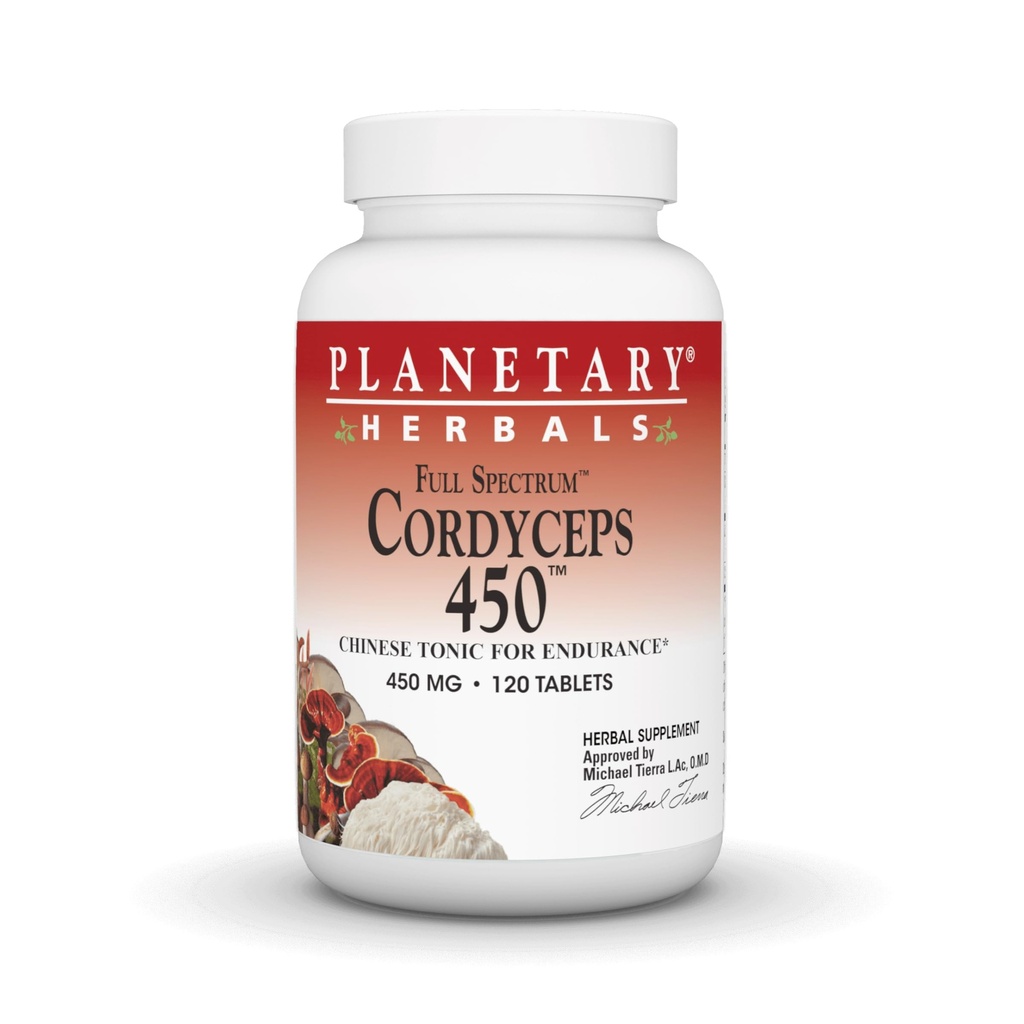 Planetarische Kräuter Cordyceps 450 Full Spectrum, Chinesische Tonik für Ausdauer