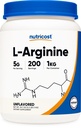 Nutricost L-Arginin Pulver 1KG - Reines L-Arginin, 5g pro Servierung