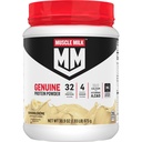 Lait musclé Poudre de protéines authentiques, Banana Crème, 1,93 livres, 13 portions, 32g Protéines, 4g Sucre, Calcium, Vitamines A, C & D, NSF certifié pour le sport, Snack énergétique, Emballage May Vary
