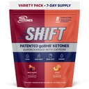 Cétones réelles BHB Cétones exogènes Buvez Packets de mélange Céto Electrolytes Poudrière Packets Pas de sucre avec 4 Electrolytes à jeun principal Plus Hydratant breveté Keto BHB - 7 Compte Pêche, Berry mixte