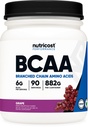 Nutricost BCAA Powder (Grape, 90 Servierungen) - Optimal 2:1:1:1 Ratio, Vegetarisch, Non-GMO