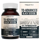 Black Seed Oil Softgels | 5% Thymochinon - TQ-Advanced® | Hohe Potenz - 500 mg pro Kapsel - 15:1 Konzentrat aus Nigella Sativa Extrakt, Rohform, Vegan Formel, Glasflasche (60 Softgels)