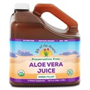 Lys of the Desert Aloe Vera Juice - Filet intérieur biologique, sans réserve Aloe Vera boisson avec des enzymes digestives naturelles pour la santé Gut, Soulagement de l'estomac, Bien-être, Peau Glowing, 128 Fl Oz