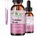 Gouttes de racine valériane pour le sommeil - Extrait de racine valériane bio 3000mg - pour la relaxation et le calme - 1 FL OZ, 30 portions