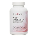 Alaya Naturals Hydrolyzed Multi Collagen Peptides Protein Capsules - Typ I, II, III, V, X Grass-Fed Bovine, Huhn, Marine Collagen Supplement mit MSM + GC (Capsules - 120 Count)