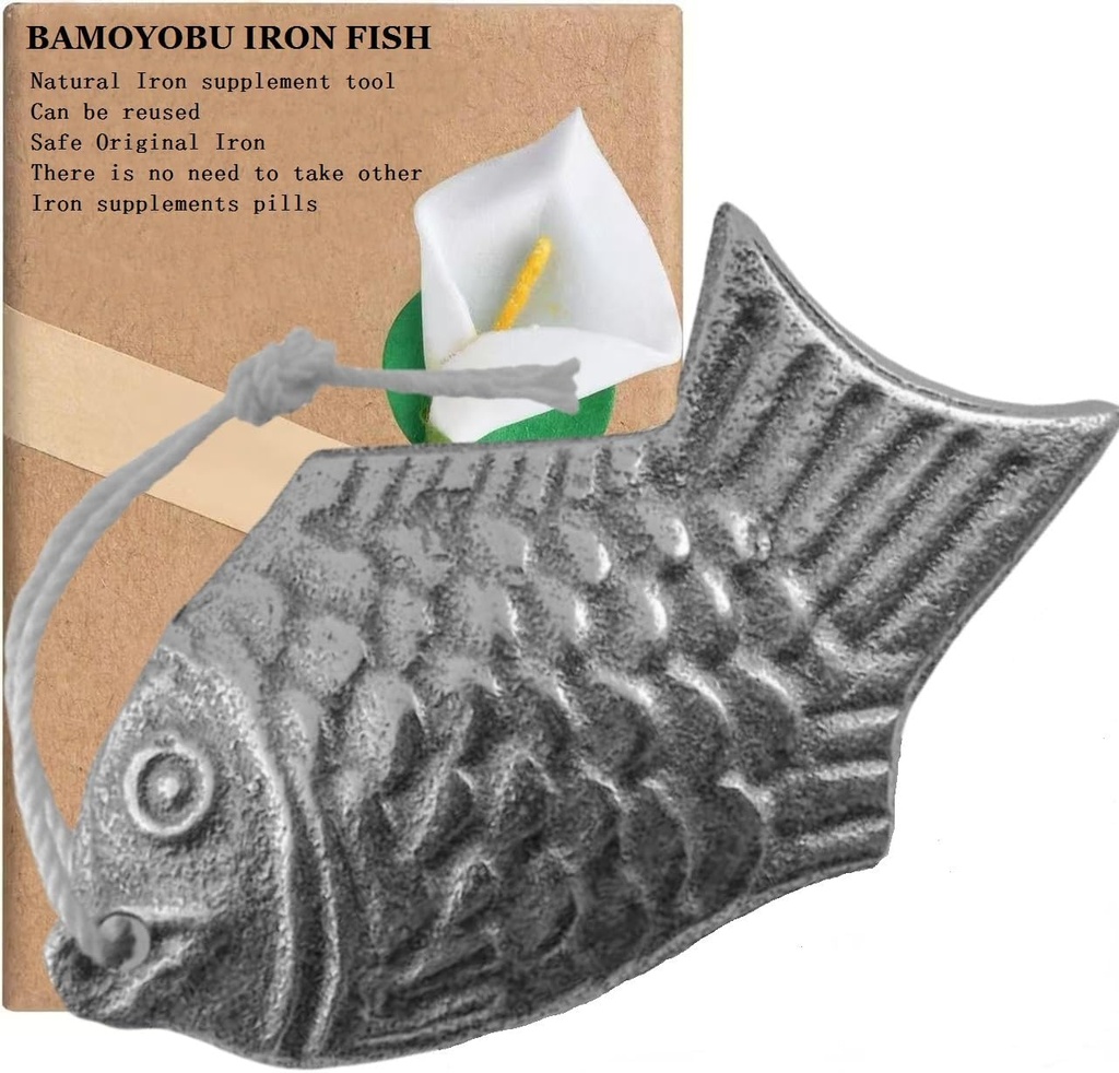 Iron Fish Cooking Tool Safe Original Iron to Your Food & Drinks, Ergänzung zu Eisenmangel Risiken für Vegans Sportler Schwangere Frauen und Kinder, Muttertag Geschenke