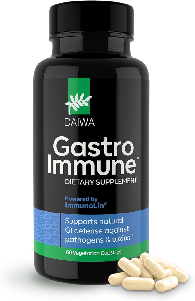 Daiwa GastroImmune - Gut Health and Immunity Supplement - Non-GMO, Protein-Based Formula for Digestive Wellness – 60 Kapseln