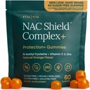 Sugar-Free NAC Gummis (Immune Support Complex) N-Acetyl Cystein, Vitamin C & Zinc - Unterstützt Atmungsaktive Gesundheit, Leber Detox & Cleanse, Nierenfunktion, NAC Supplement für Kinder und Erwachsene - Vegan