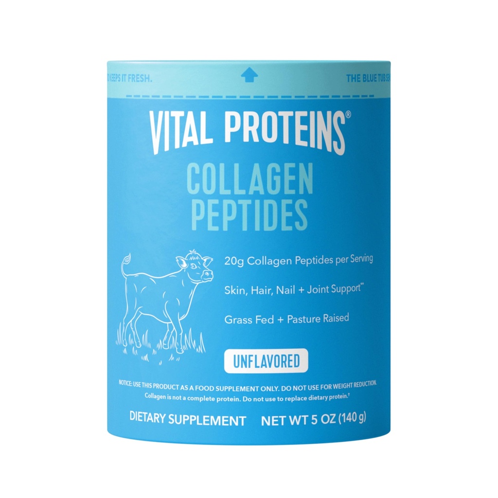 Vitalproteine Collagen Peptide Pulverergänzung für Hauthaar Nagel Joint Health oder Support - hydrolysiertes Collagen - Unflavored, 7 Servierungen