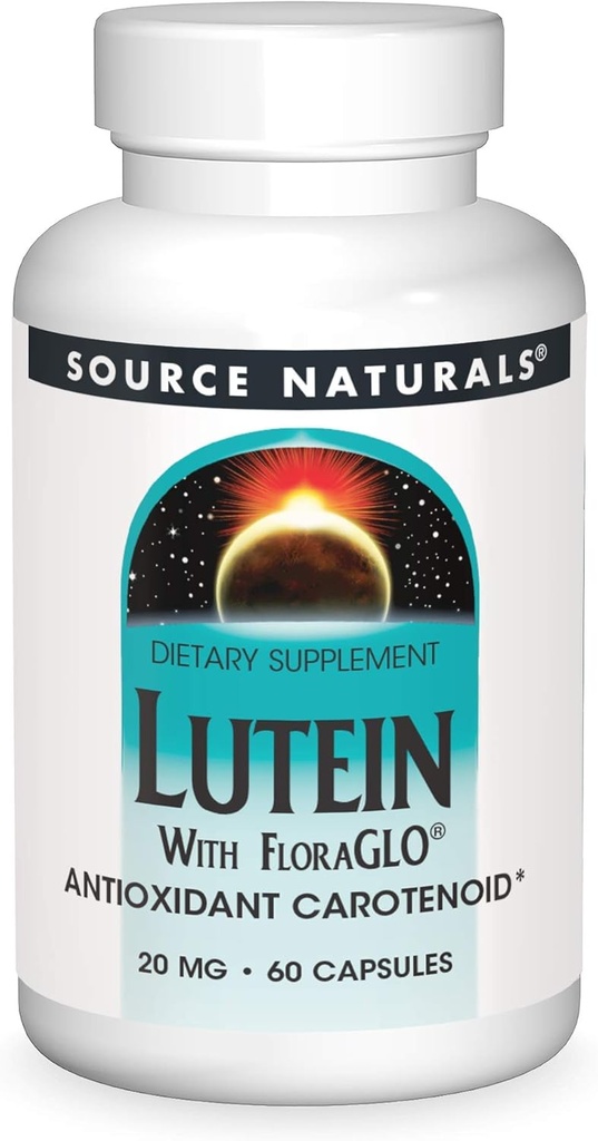 Quelle Naturals Lutein mit FloraGLO 20 mg Antioxidant Carotenoid - 60 Kapseln
