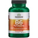 Swanson B6 Pyridoxine - Vitamin-Ergänzung zur Förderung des Herz-Kreislauf-Gesundheits- und Energiemetabolismus - Natürliche Formel Förderung des gesamten Wellness - (250 Kapseln, 100mg Jeder)