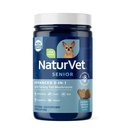 Supplément avancé 5-en-1 pour chien de soutien NaturVet Senior – aide à soutenir le système immunitaire, le cœur, le foie, la fonction cognitive, la santé oculaire – comprend Ginkgo Biloba, Lutein – 60 Ct.