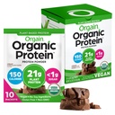Orgain Organic Vegan Protein Powder, Creamy Chocolate Fudge - 21g Pflanzenprotein, 6g Prebiotic Fiber, Low Carb, No Lactose Ingredients, No Added Sugar, Non-GMO, Für Shakes & Smoothies, 10 Travel Packs