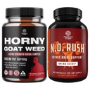Ensemble d'herbes de chèvre horny pour les hommes avec racine de maca noire, Tongkat Ali, Saw Palmetto & Panax Ginseng Extrait pour la stamina et l'énergie et supplément d'oxyde nitrique avec L-Arginine pour la croissance musculaire et la récupération