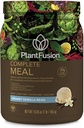 PlantFusion Complete Meal Replacement Shake - Pflanzenbasiertes Proteinpulver mit Superfoods, Greens & Probiotics - Vegan, Glutenfrei, Sojafrei, Non-Dairy, Ohne Zucker, Non-GMO - Vanilla 1 lb